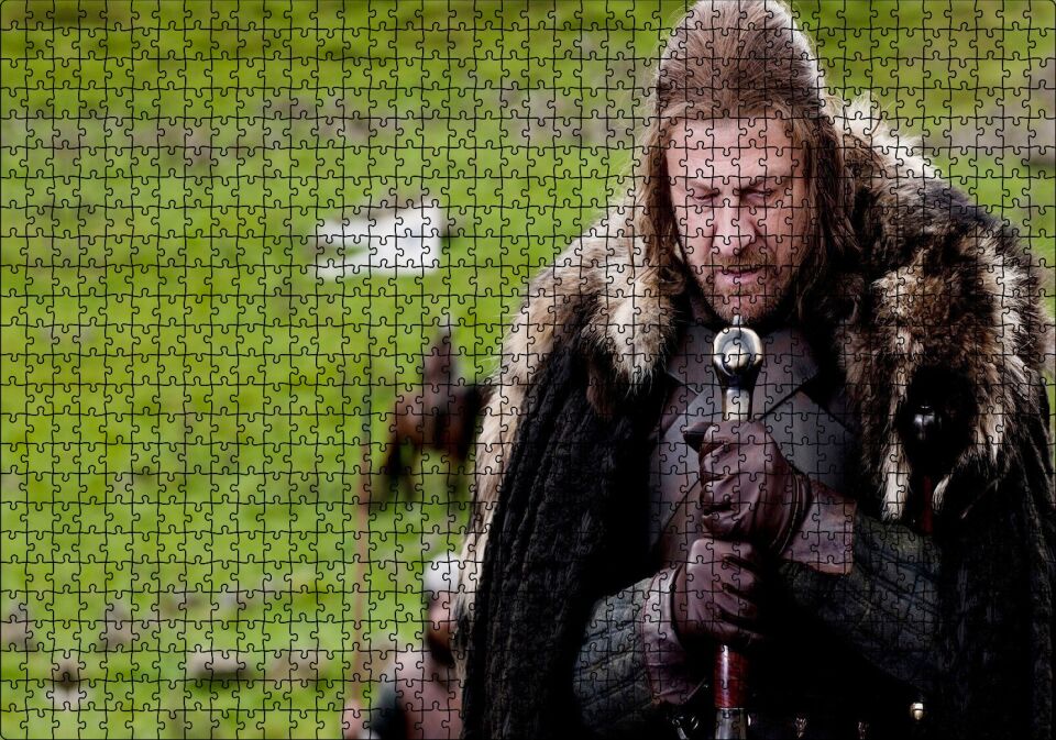 Yüzüklerin Efendisi Sean Fasulyesi Puzzle Yapboz MDF Ahşap 1000 Parça 49 cm X 68 cm