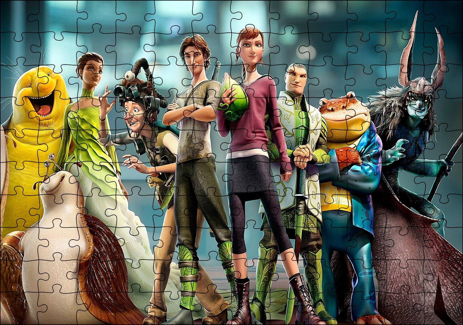 Doğal Kahramanlar Puzzle Yapboz MDF Ahşap 120 Parça 24 cm X 34 cm