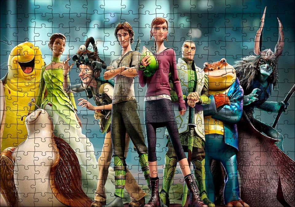 Doğal Kahramanlar Puzzle Yapboz MDF Ahşap 255 Parça 34 cm X 49 cm