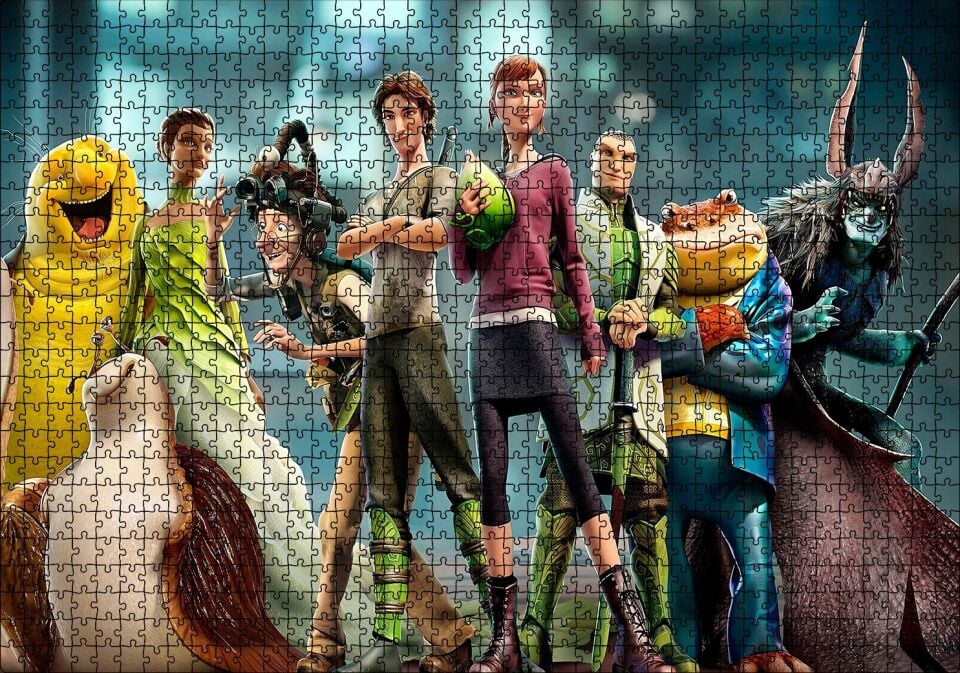 Doğal Kahramanlar Puzzle Yapboz MDF Ahşap 1000 Parça 49 cm X 68 cm