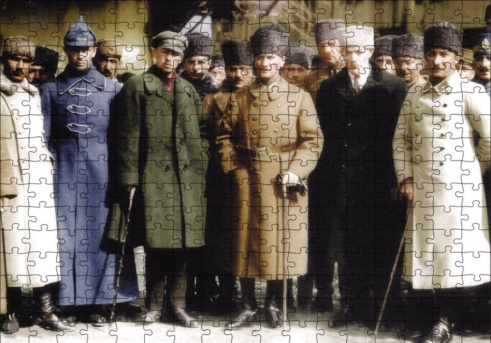 Mustafa Kemal Kurtuluş Savaşı Puzzle Yapboz MDF Ahşap 255 Parça 34 cm X 49 cm