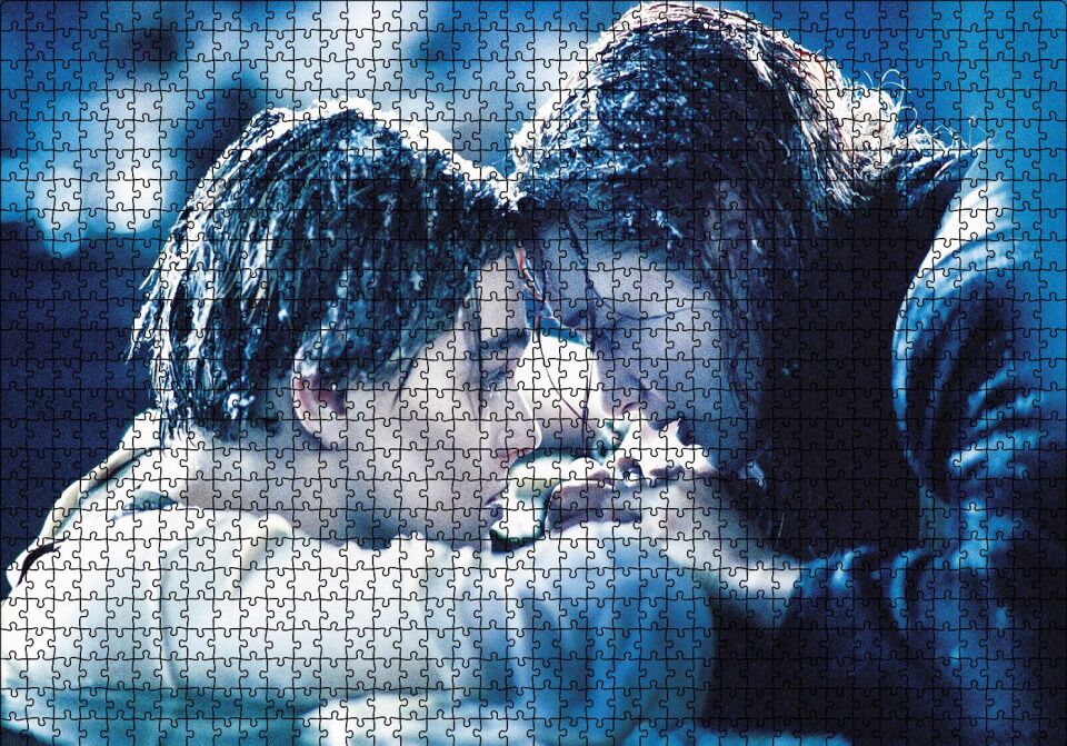 Titanic Jack ve Rose Veda Puzzle Yapboz MDF Ahşap 1000 Parça 49 cm X 68 cm