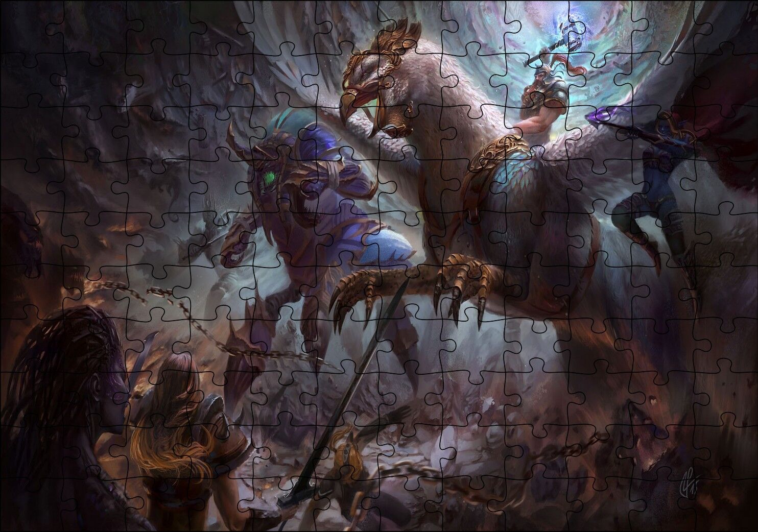 Heroes Of The Storm Oyun Görseli Puzzle Yapboz MDF Ahşap 120 Parça 24 cm X 34 cm