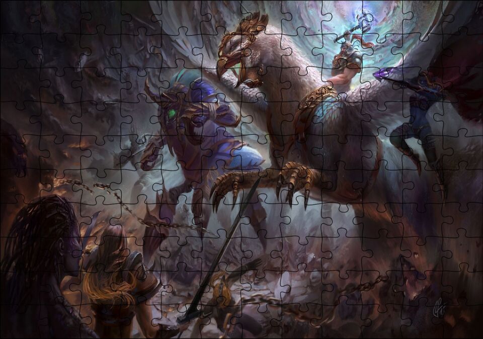 Heroes Of The Storm Oyun Görseli Puzzle Yapboz MDF Ahşap 120 Parça 24 cm X 34 cm