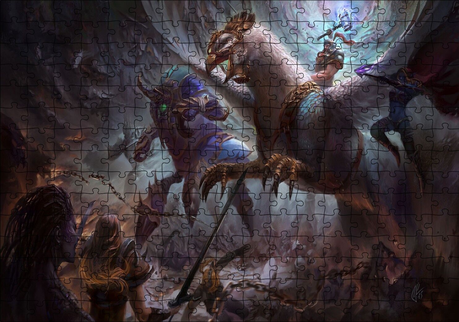Heroes Of The Storm Oyun Görseli Puzzle Yapboz MDF Ahşap 255 Parça 34 cm X 49 cm