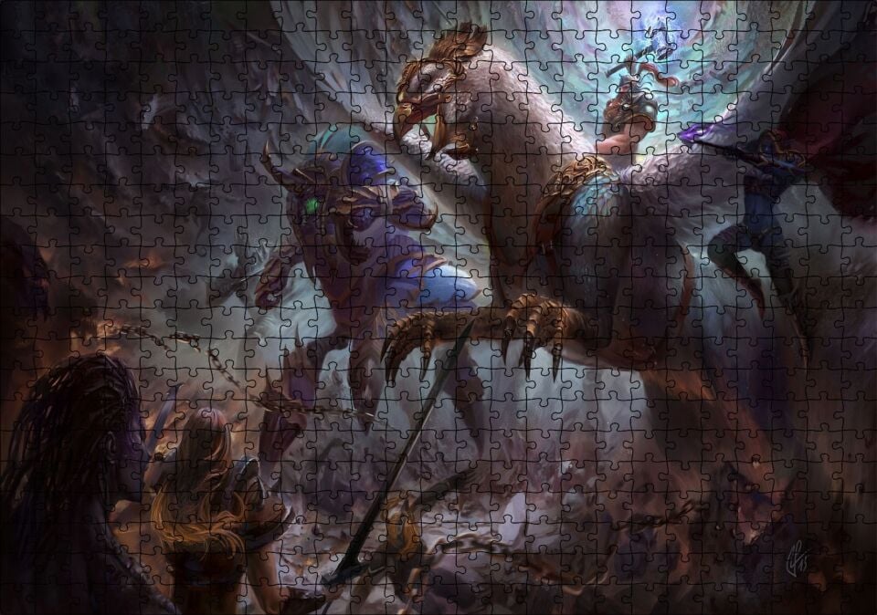 Heroes Of The Storm Oyun Görseli Puzzle Yapboz MDF Ahşap 500 Parça 49 cm X 68 cm