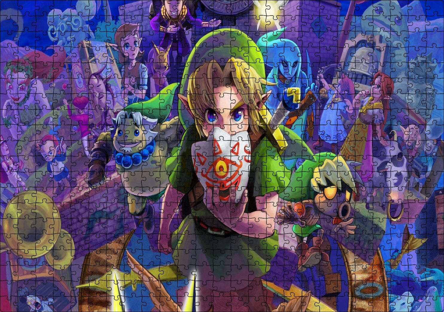 Zelda Majoranın Maskesi Efsanesi Görseli Puzzle Yapboz MDF Ahşap 500 Parça 49 cm X 68 cm