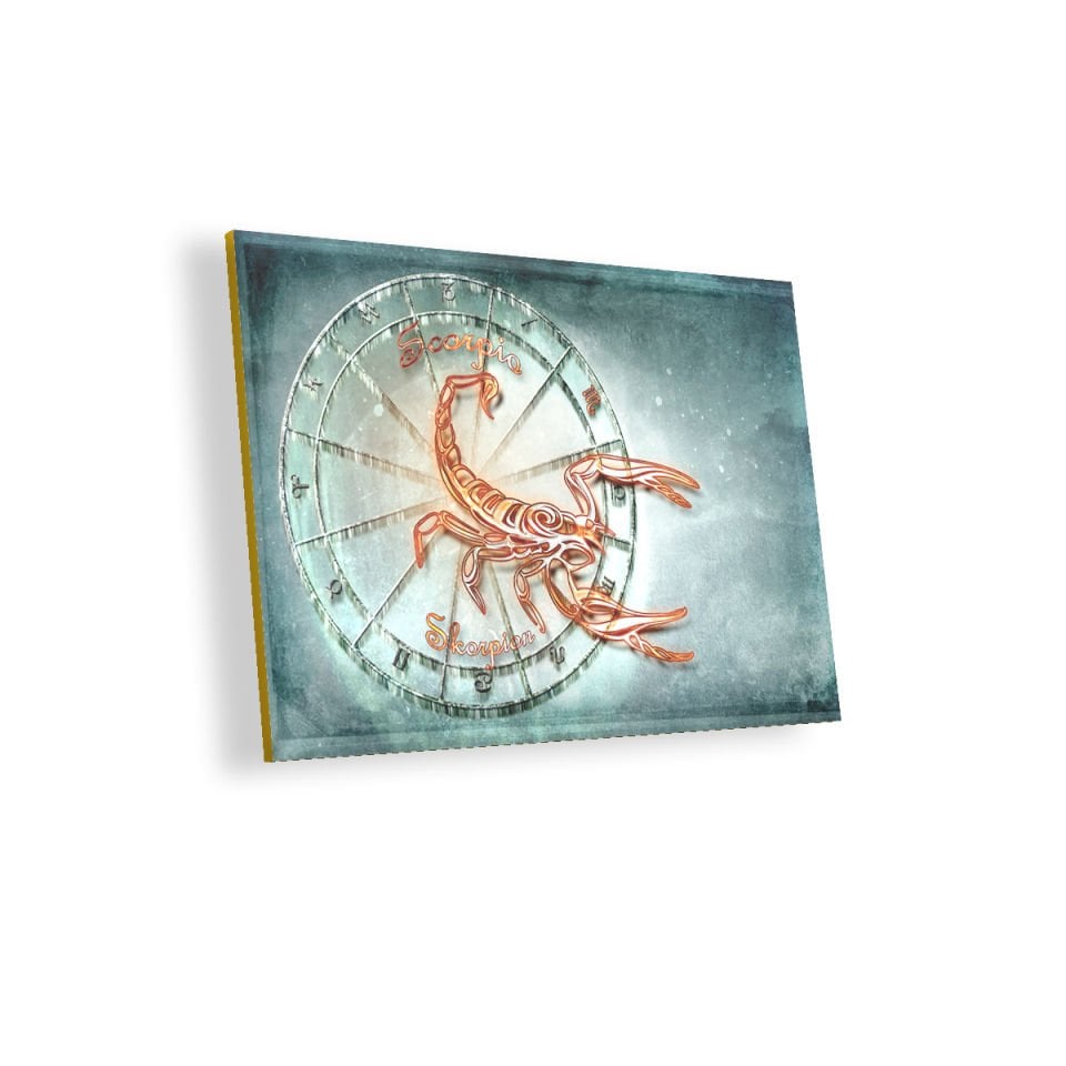 Akrep Burcu Sembo Astroloji MDF Akşap Duvar Tablo 50x70 cm