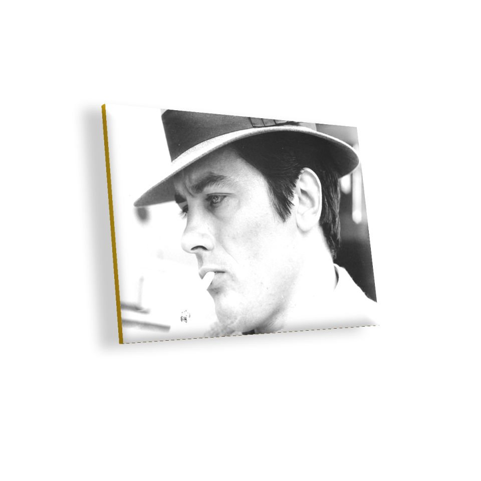 Alain Delon Şapkalı MDF Akşap Duvar Tablo 25x35 cm