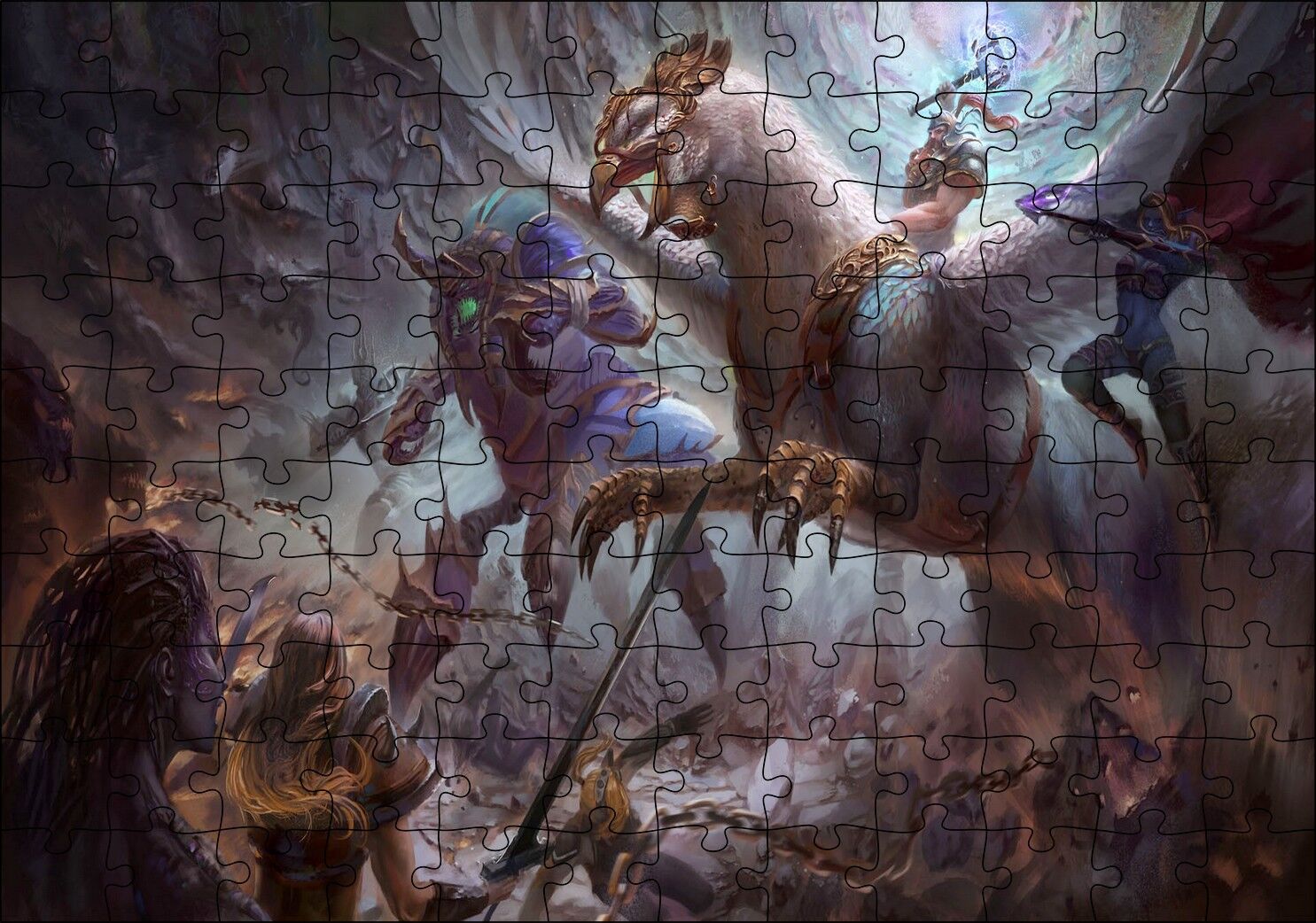 Heroes Of The Storm Video Oyunu Görseli Puzzle Yapboz MDF Ahşap 120 Parça 24 cm X 34 cm