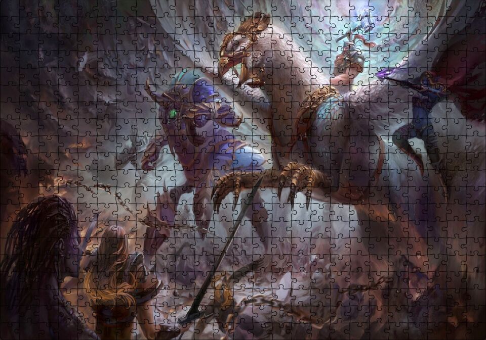 Heroes Of The Storm Video Oyunu Görseli Puzzle Yapboz MDF Ahşap 500 Parça 49 cm X 68 cm