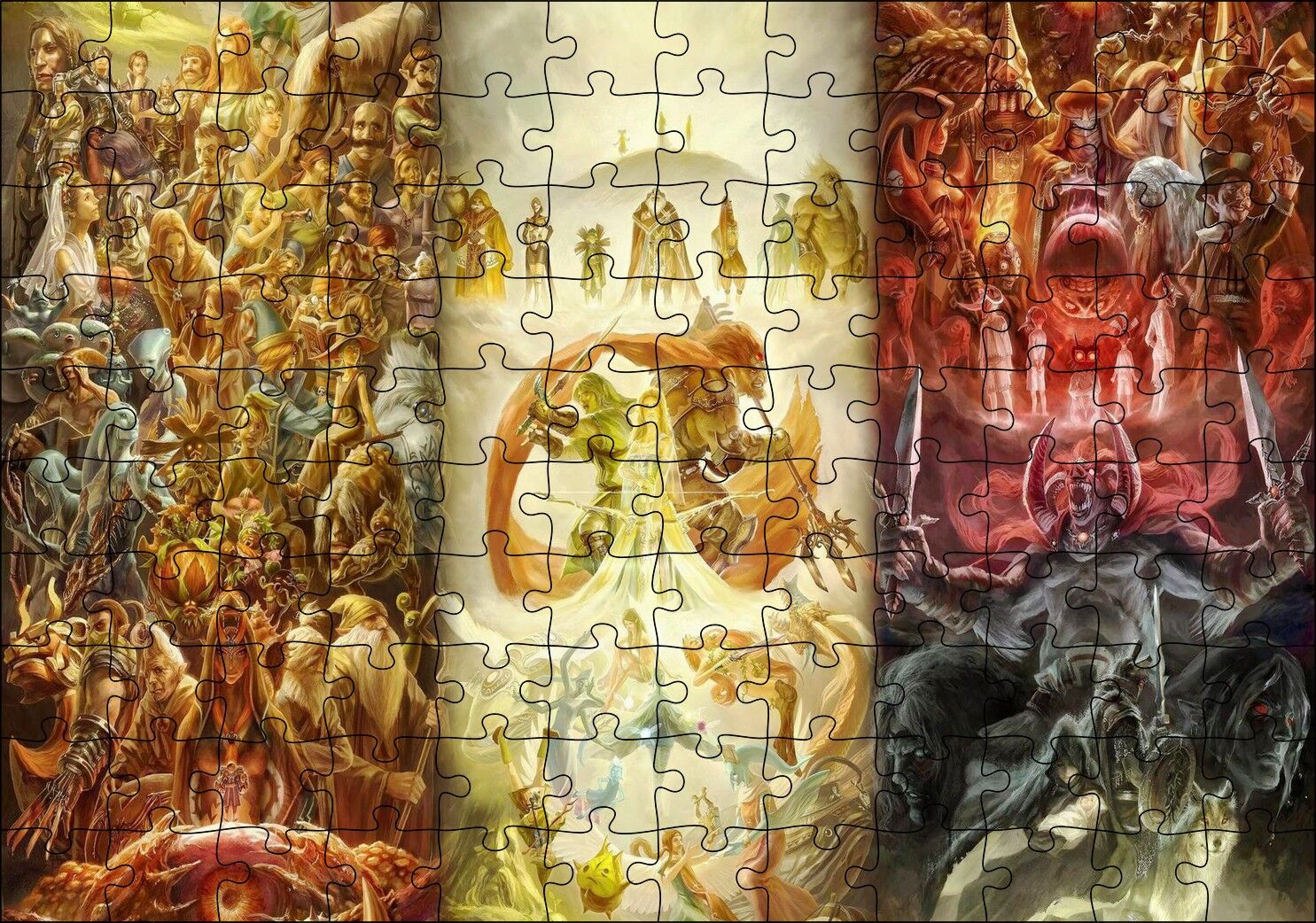 Zeldanın 25 Yıl Yönümü Görseli Puzzle Yapboz MDF Ahşap 120 Parça 24 cm X 34 cm
