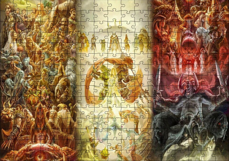 Zeldanın 25 Yıl Yönümü Görseli Puzzle Yapboz MDF Ahşap 255 Parça 34 cm X 49 cm