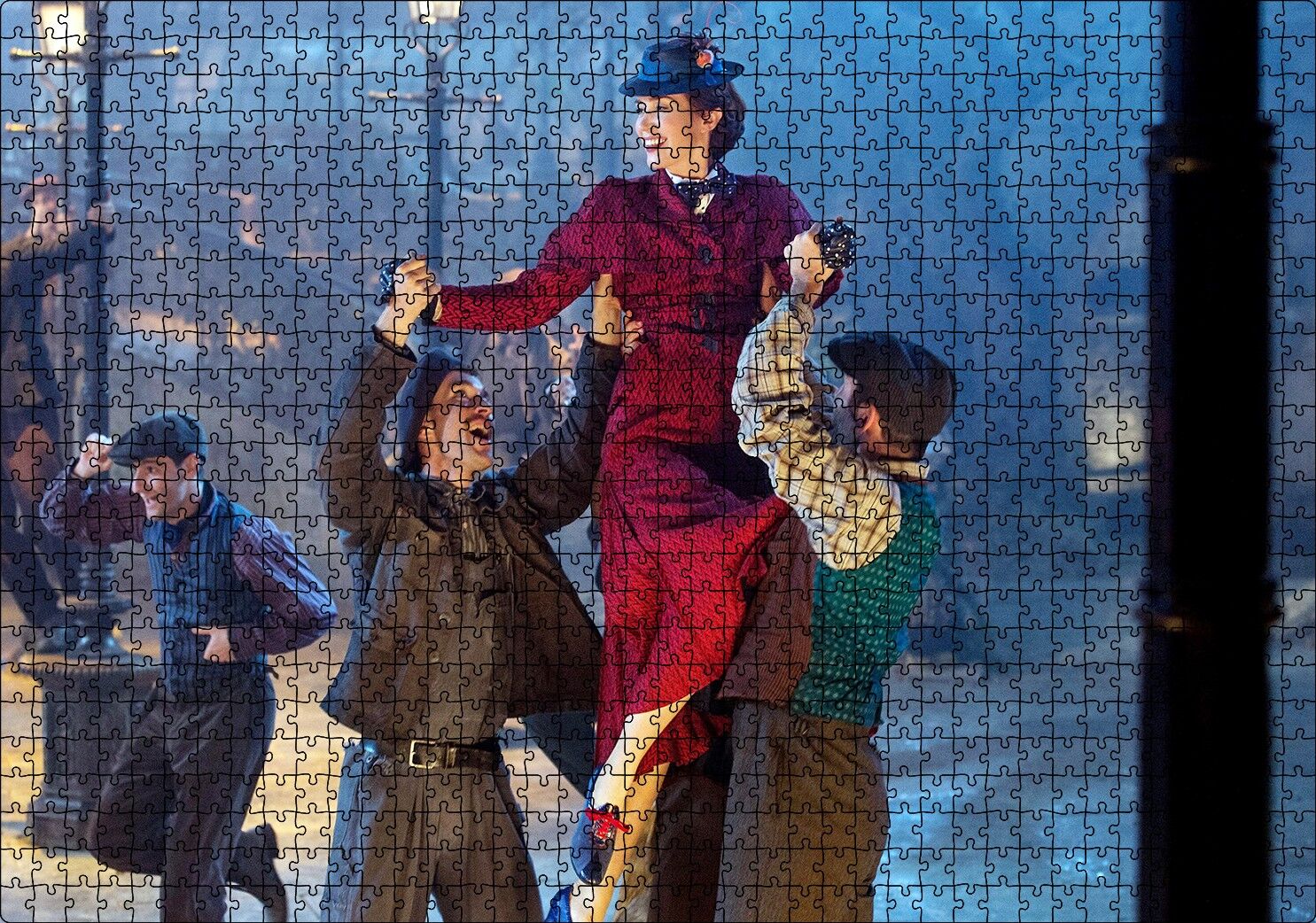 Mary Poppins'in Dönüşü Emily Blunt Puzzle Yapboz MDF Ahşap 1000 Parça 49 cm X 68 cm