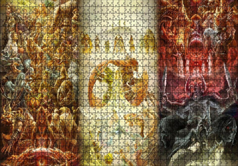 Zeldanın 25 Yıl Yönümü Görseli Puzzle Yapboz MDF Ahşap 1000 Parça 49 cm X 68 cm