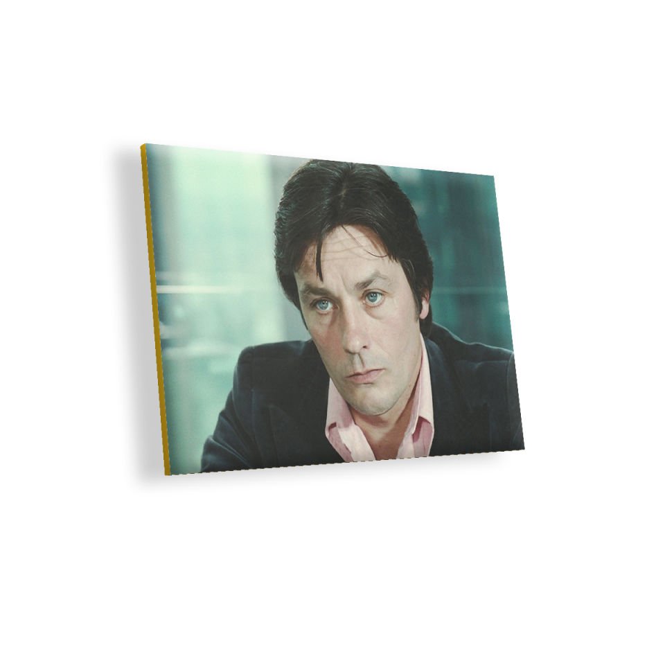 Alain Delon Renkli Görseller MDF Akşap Duvar Tablo 35x50 cm