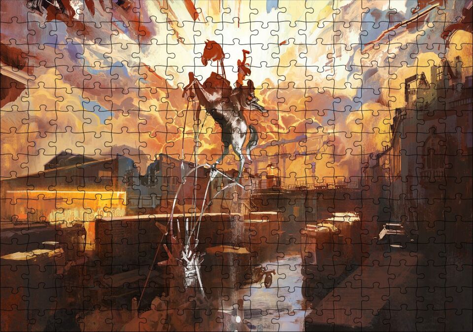 Disco Elysium Displate Koleksiyonu Görseli Puzzle Yapboz MDF Ahşap 255 Parça 34 cm X 49 cm
