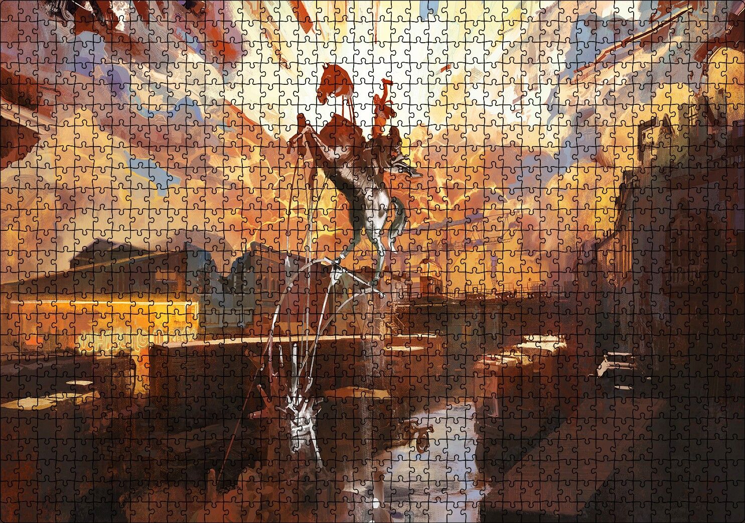 Disco Elysium Displate Koleksiyonu Görseli Puzzle Yapboz MDF Ahşap 1000 Parça 49 cm X 68 cm