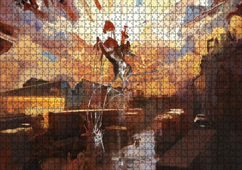 Disco Elysium Displate Koleksiyonu Görseli Puzzle Yapboz MDF Ahşap 1000 Parça 49 cm X 68 cm