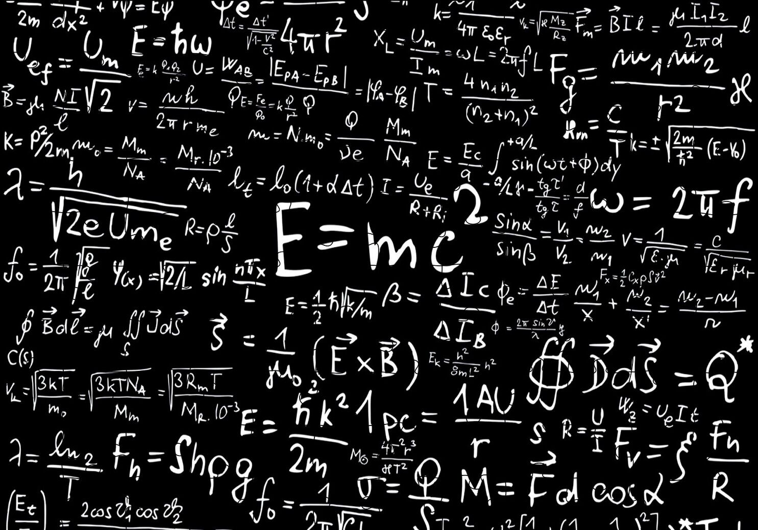 Formüller E=mc2 Puzzle Yapboz MDF Ahşap