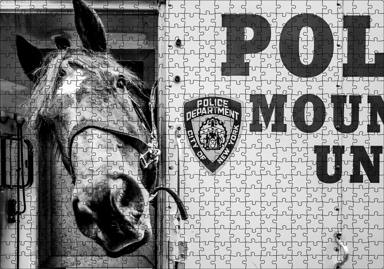 New York Polis Departmanı'nın Emektar Üyesi Puzzle Yapboz MDF Ahşap 500 Parça 49 cm X 68 cm