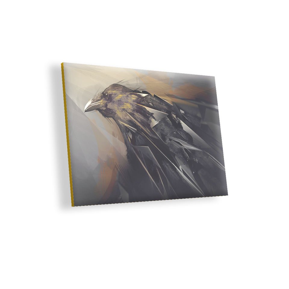 Amerikan Kargası MDF Akşap Duvar Tablo 50x70 cm