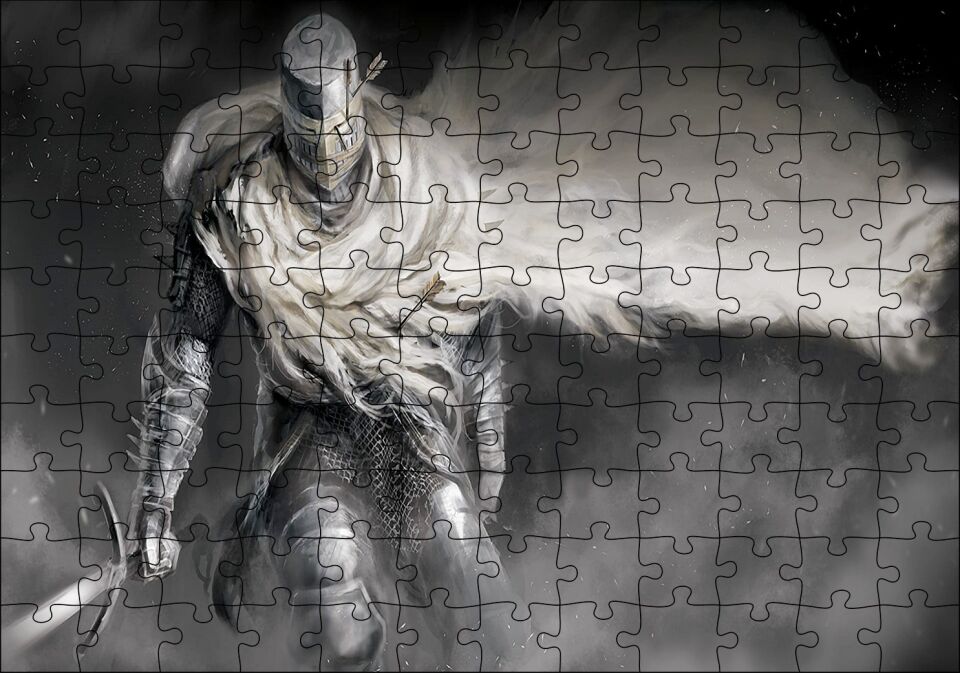 Karanlık Ruhlar Heide Şövalye Görseli Puzzle Yapboz MDF Ahşap