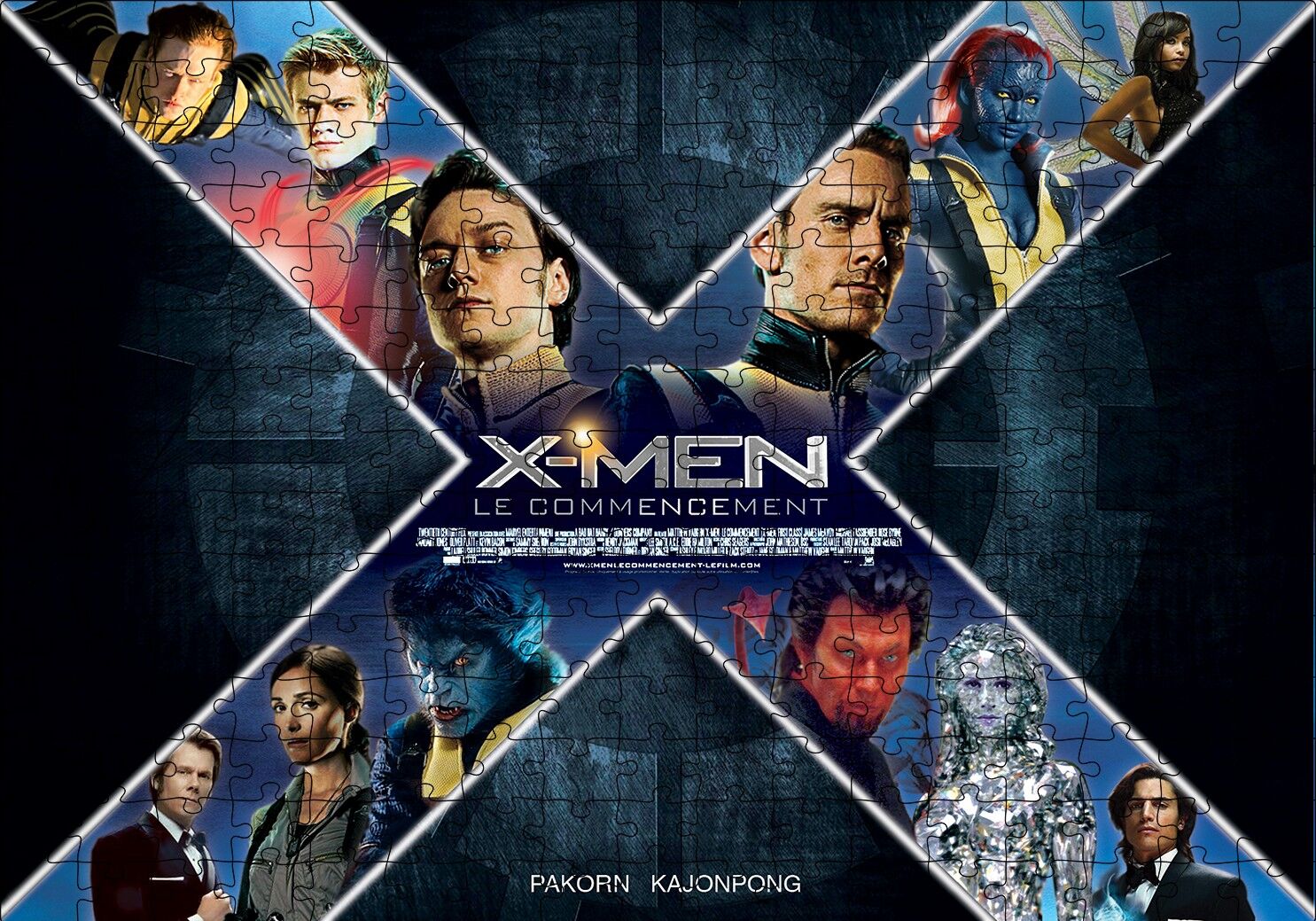 X Men Film Afişi Puzzle Yapboz MDF Ahşap 255 Parça 34 cm X 49 cm