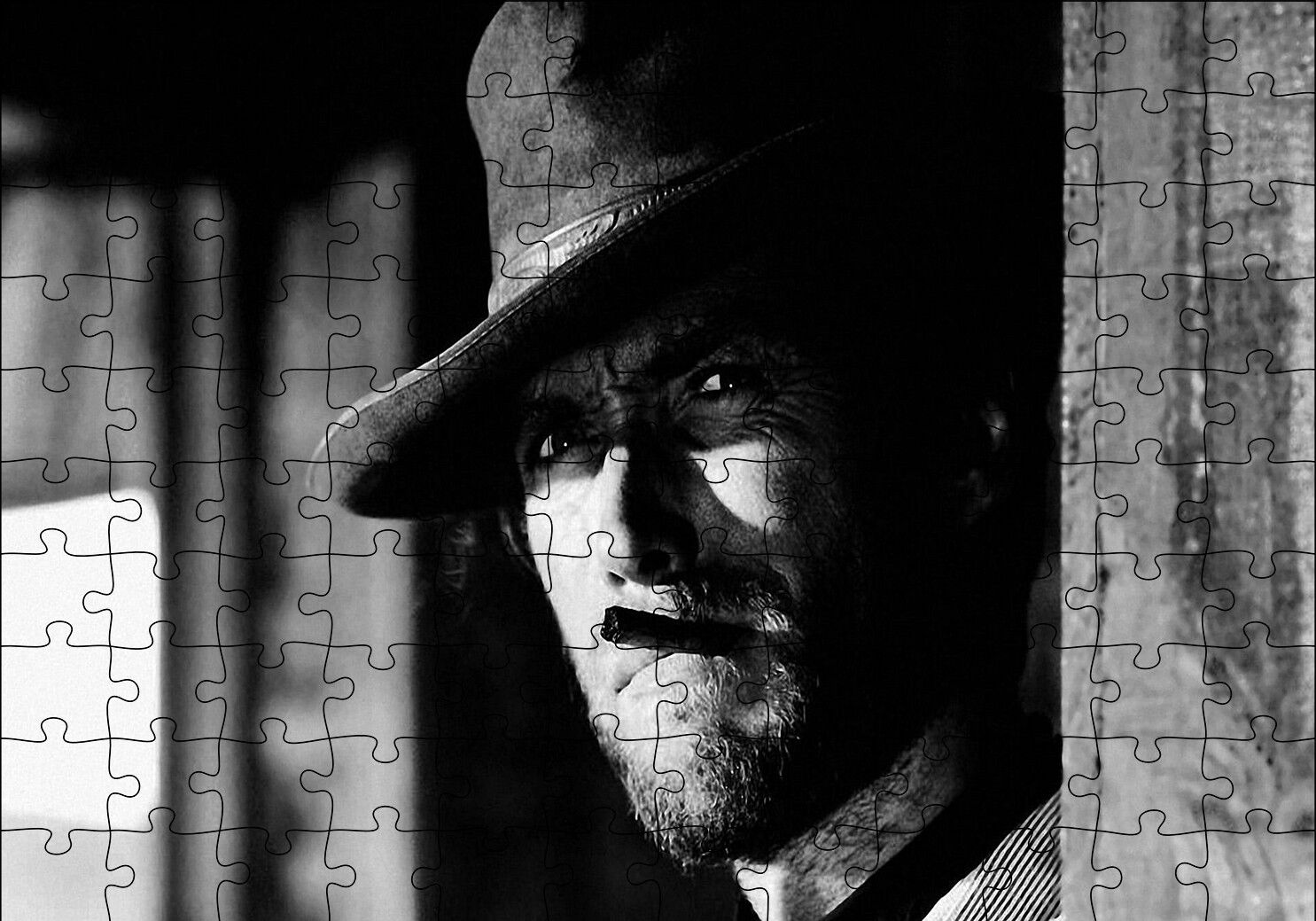 İyi Kötü Çirkin Clint Eastwood SB Puzzle Yapboz MDF Ahşap