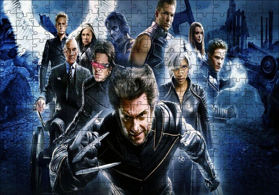 X Men Puzzle Yapboz MDF Ahşap 255 Parça 34 cm X 49 cm