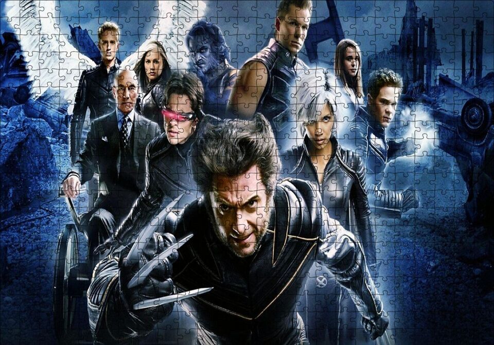 X Men Puzzle Yapboz MDF Ahşap 500 Parça 49 cm X 68 cm