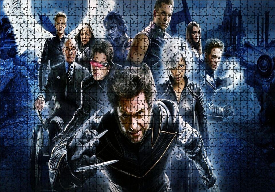X Men Puzzle Yapboz MDF Ahşap 1000 Parça 49 cm X 68 cm