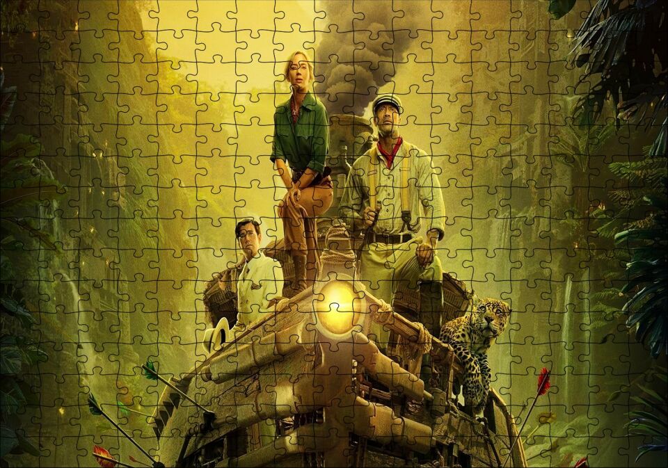 Jungle Cruise 2021 Filmleri Puzzle Yapboz MDF Ahşap 255 Parça 34 cm X 49 cm