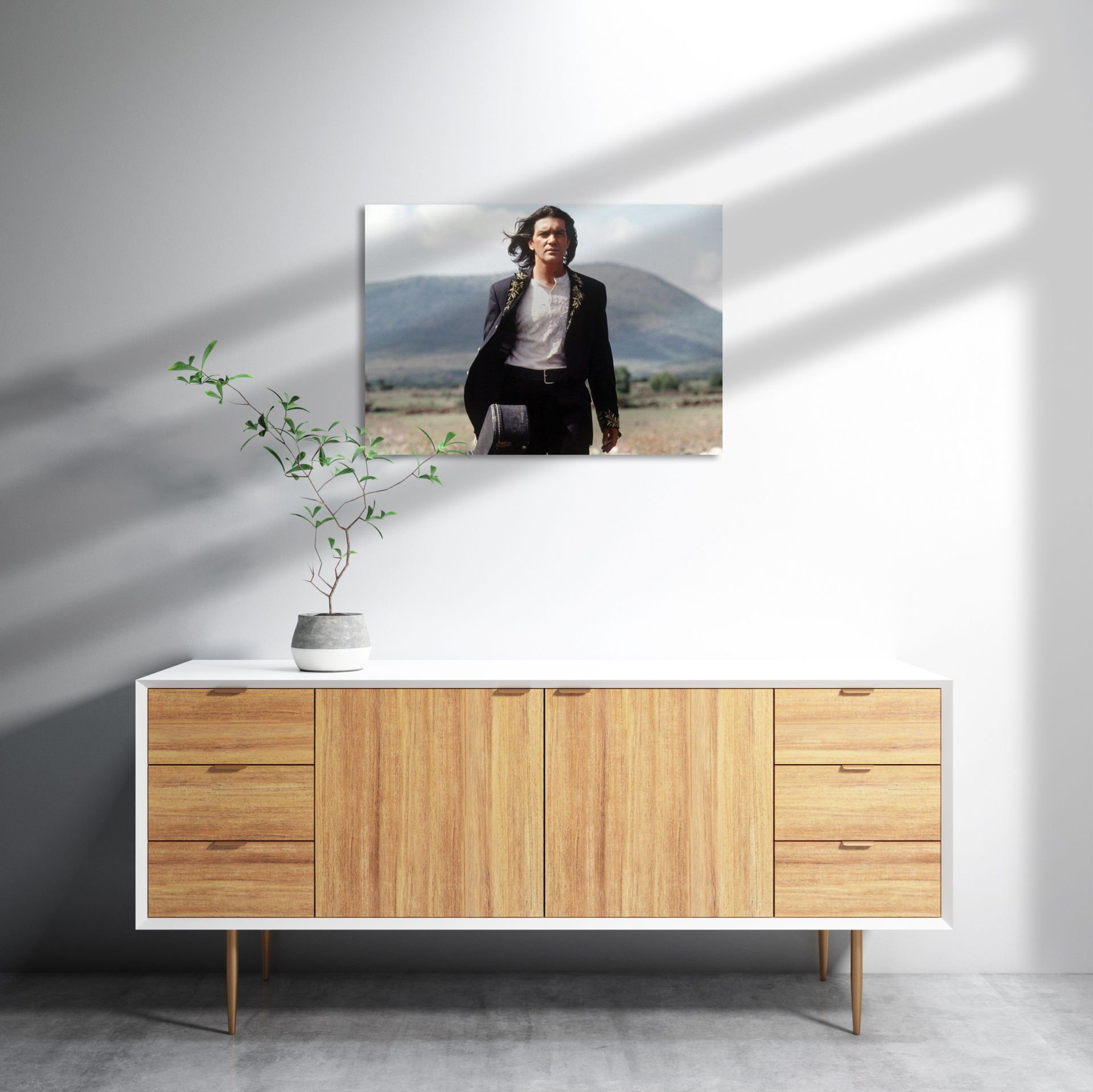 Antonio Banderas MDF Akşap Duvar Tablo 50x70 cm