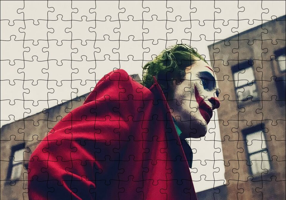 Joker Aşağıdan Görünüş Puzzle Yapboz MDF Ahşap