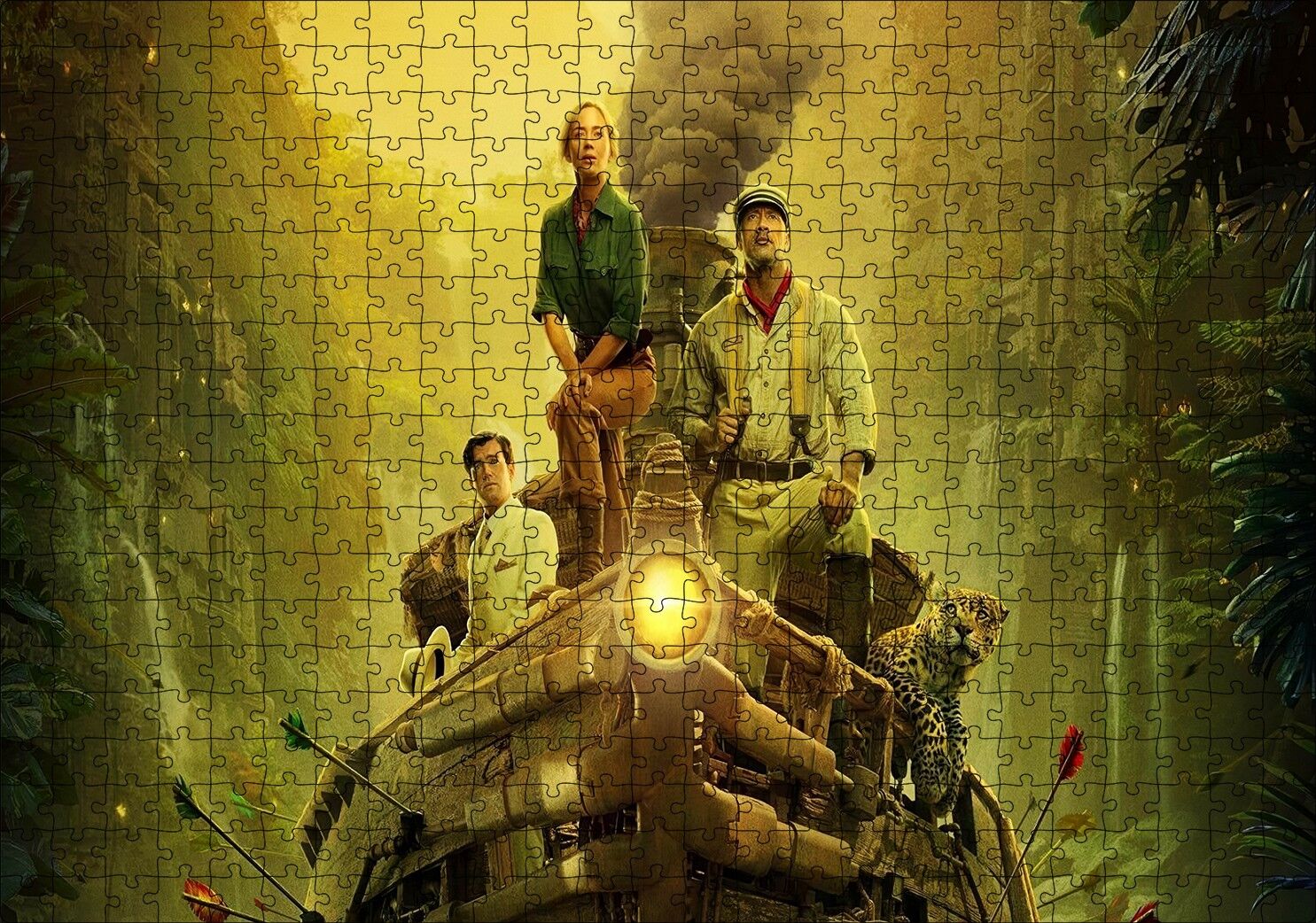 Jungle Cruise 2021 Filmleri Puzzle Yapboz MDF Ahşap 500 Parça 49 cm X 68 cm