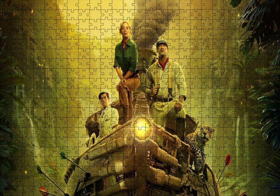 Jungle Cruise 2021 Filmleri Puzzle Yapboz MDF Ahşap 500 Parça 49 cm X 68 cm