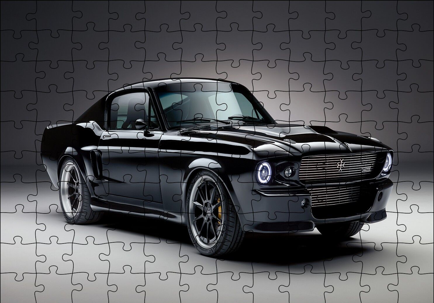 Ford Mustang Puzzle Yapboz MDF Ahşap 120 Parça 24 cm X 34 cm