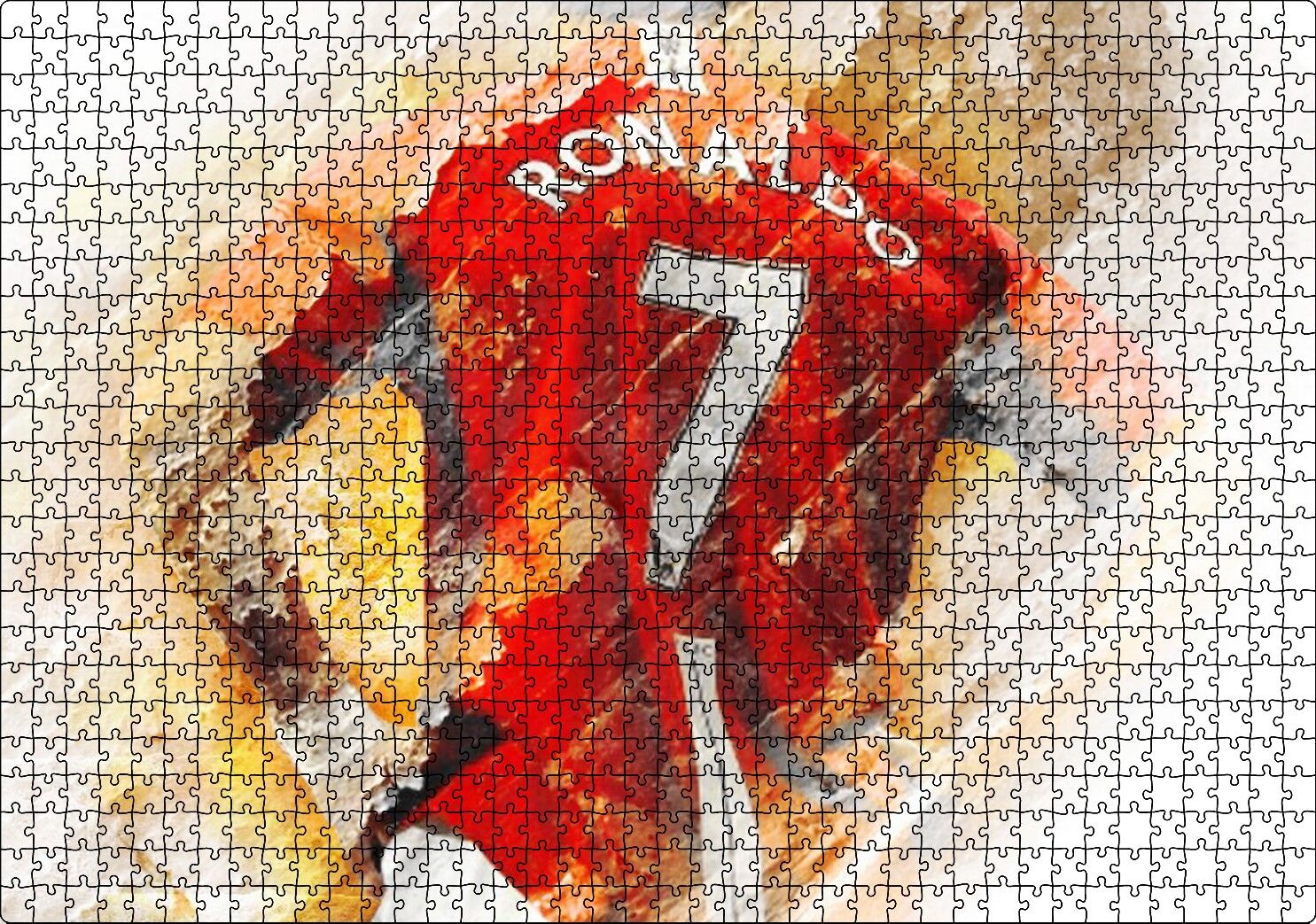 Numara 7 Formalı Ronaldo Sırt Görünüm Puzzle Yapboz MDF Ahşap 1000 Parça 49 cm X 68 cm