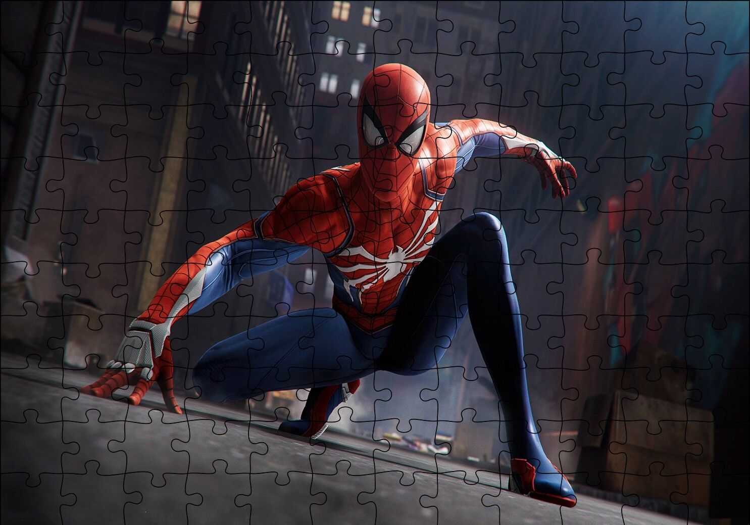 Spider-Man Efsanevi Duruş Puzzle Yapboz MDF Ahşap