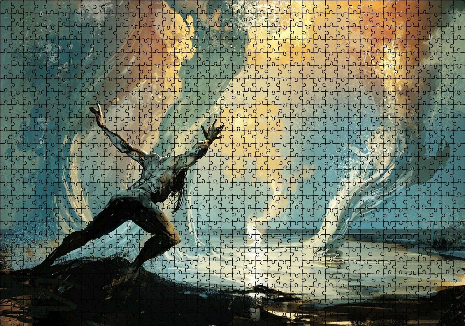 Norrath İntikamcı Tanrıların Efsaneleri Görseli Puzzle Yapboz MDF Ahşap 1000 Parça 49 cm X 68 cm