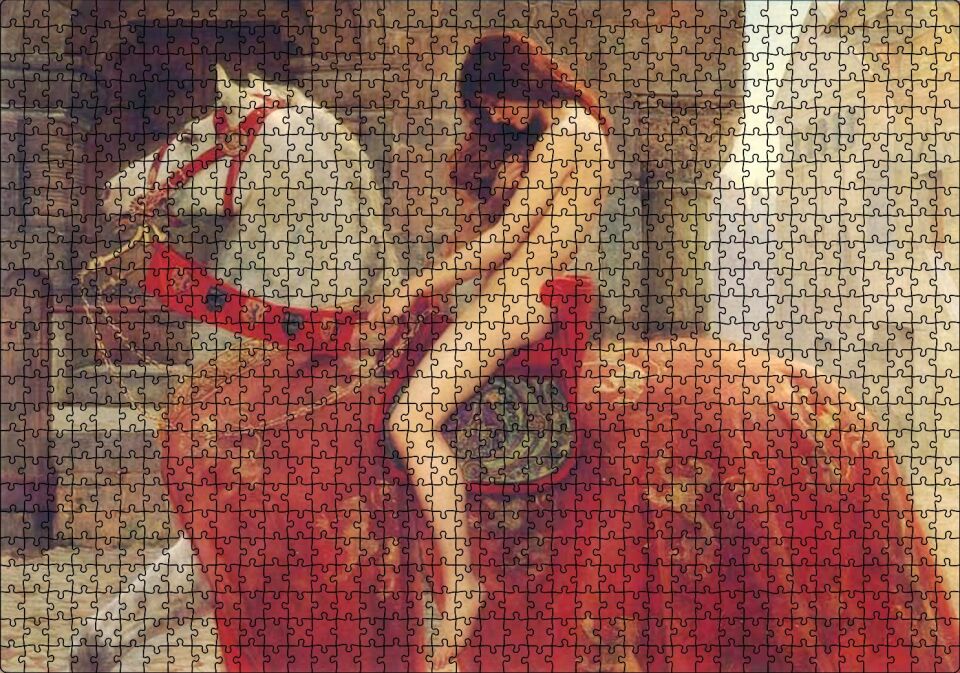 Tanrının Armağanı Lady Godiva Puzzle Yapboz MDF Ahşap 1000 Parça 49 cm X 68 cm