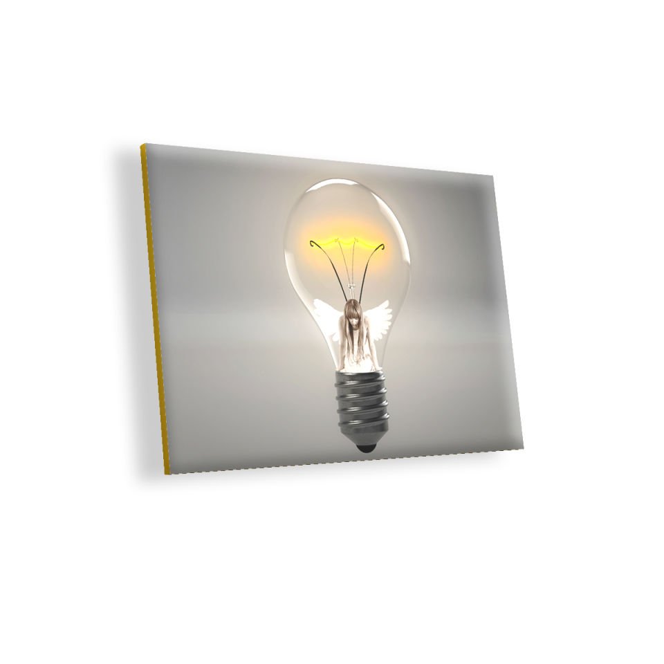 Ataş Böceği Yorgun Melek MDF Akşap Duvar Tablo 35x50 cm