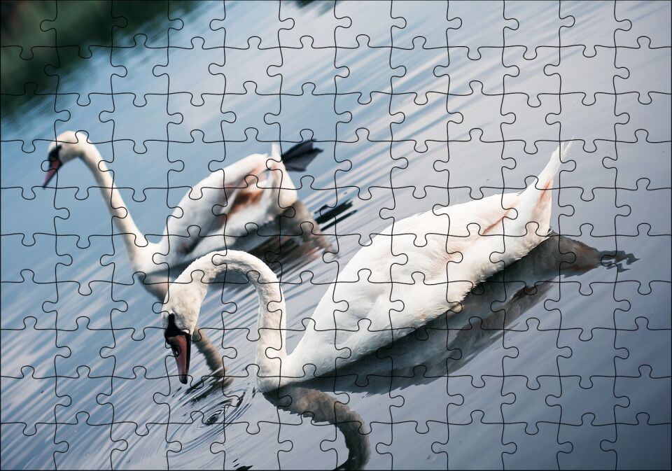 Fırtına Çocuk ve Pelikan Puzzle Yapboz MDF Ahşap