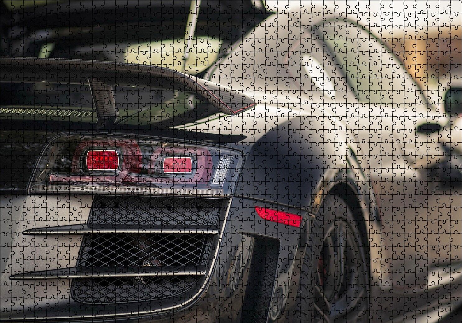 Audi TT Sağ Arka Görünüş Puzzle Yapboz MDF Ahşap 1000 Parça 49 cm X 68 cm