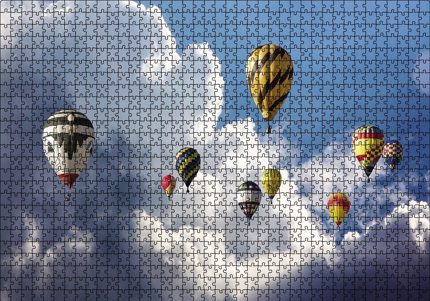 Balonlar Firarda Puzzle Yapboz MDF Ahşap 1000 Parça 49 cm X 68 cm