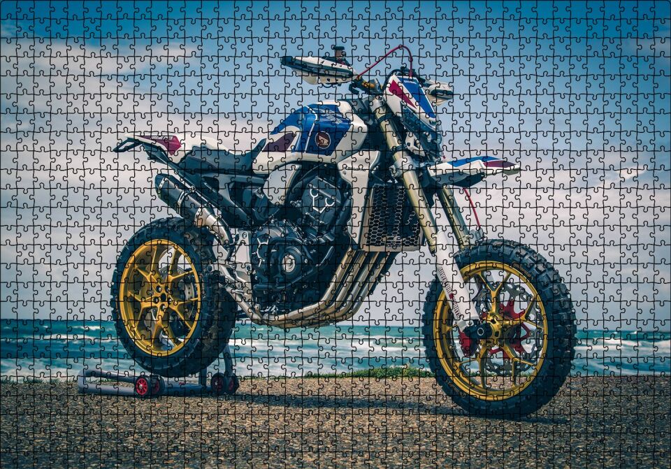 Honda CB 1000 R Motorsiklet Puzzle Yapboz MDF Ahşap 1000 Parça 49 cm X 68 cm