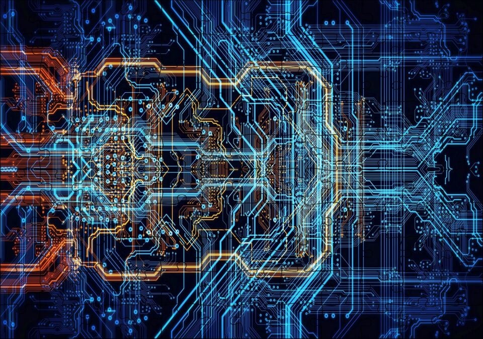 Anakart Üzerinde Veriyolları Puzzle Yapboz MDF Ahşap