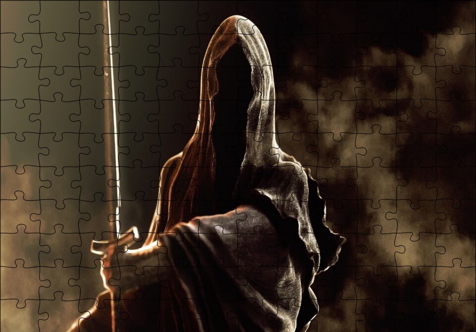Yüzüklerin Efendisi Nazgul Yakın Plan Puzzle Yapboz MDF Ahşap