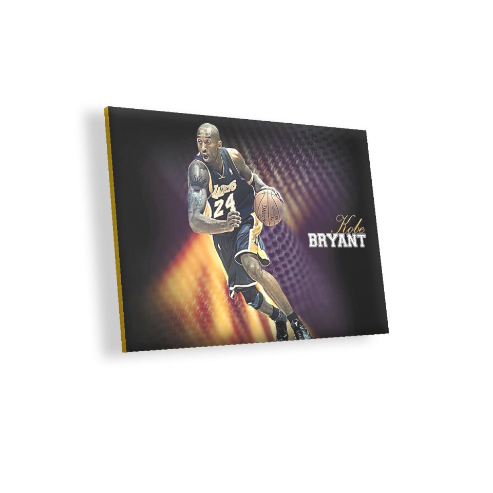 Kobe Bryant Hücum MDF Akşap Duvar Tablo 50x70 cm